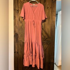 Pink Rose Muave Viero Moda Dress